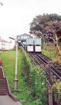 The cliff railway at Scarborough